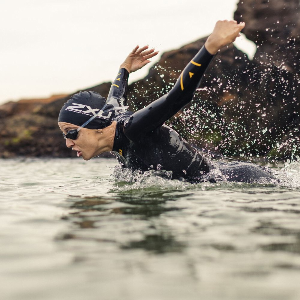 2026 2XU Womens P:1 Propel Swim Wetsuit WW4994c - Black / Ambition